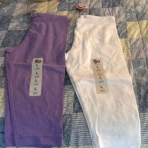 Girls cropped leggings set of 2